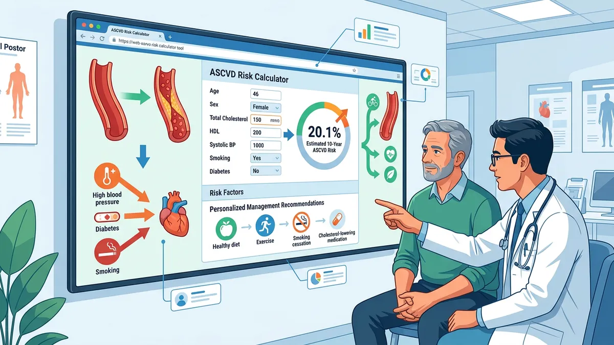 ASCVD risk calculator input variables and their impact on cardiovascular risk score