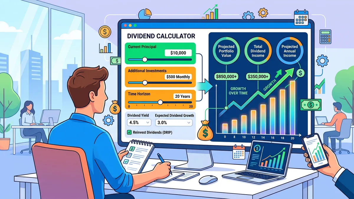 Dividend yield ranges comparison chart for stocks, ETFs, and REITs