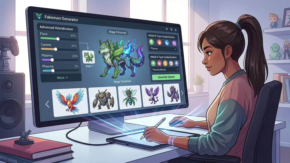 Fakemon moveset and ability design with type coverage