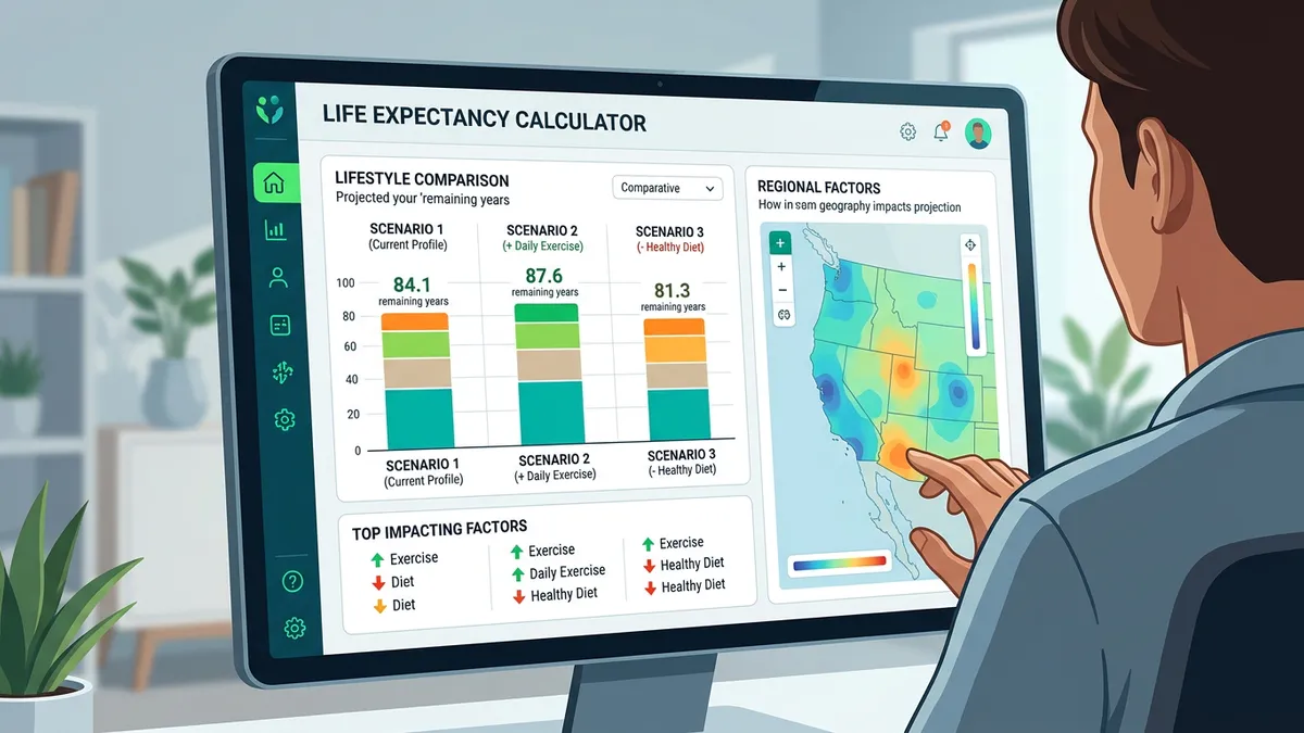 Chronic disease impact on life expectancy chart showing years lost by condition