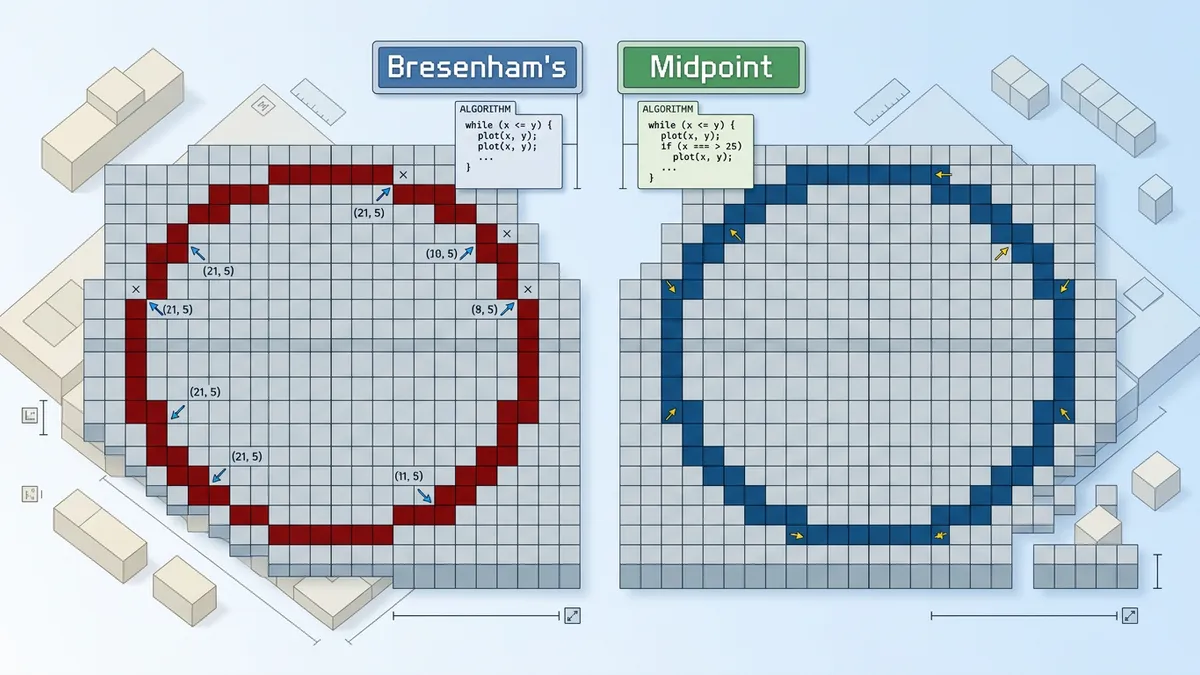 3D voxel sphere preview showing layer-by-layer circle construction for Minecraft domes