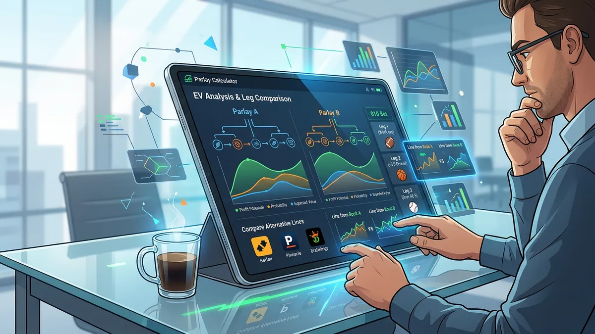 Vigorish compounding chart showing how sportsbook edge increases with parlay legs