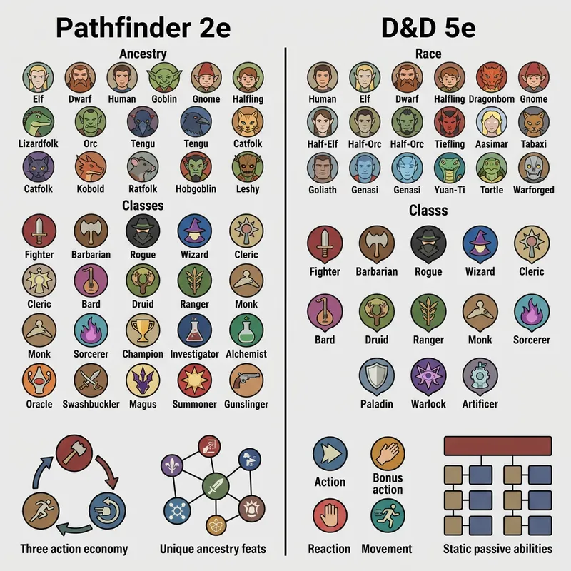 Pathfinder deity and alignment chart showing deity options with their alignments and domains