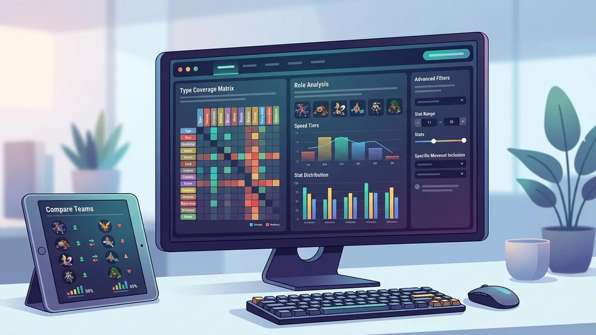 Team type coverage and weakness analysis