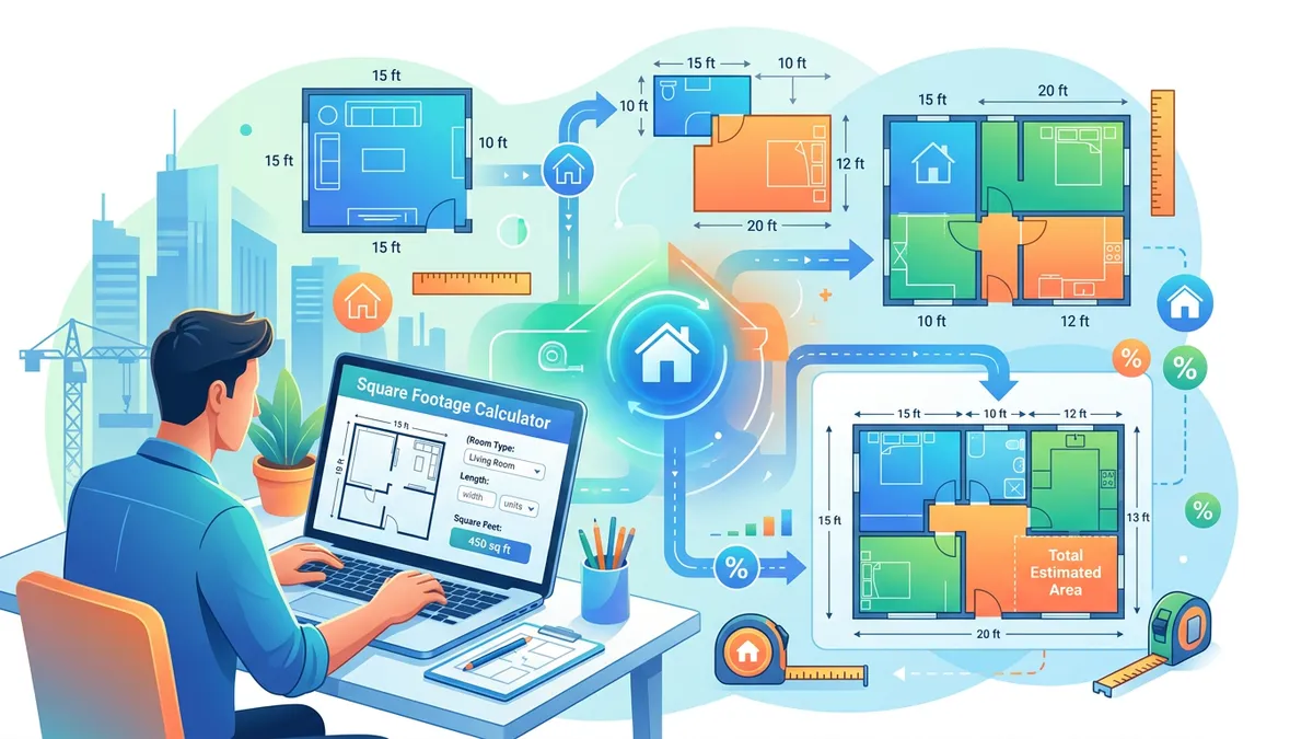 Shape formulas for calculating square footage including rectangle, triangle, circle, and trapezoid