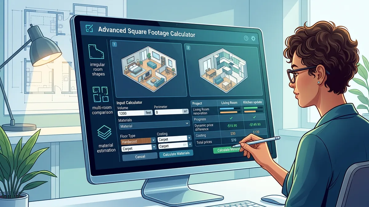 Paint coverage calculation showing how to estimate gallons needed based on wall area minus doors and windows