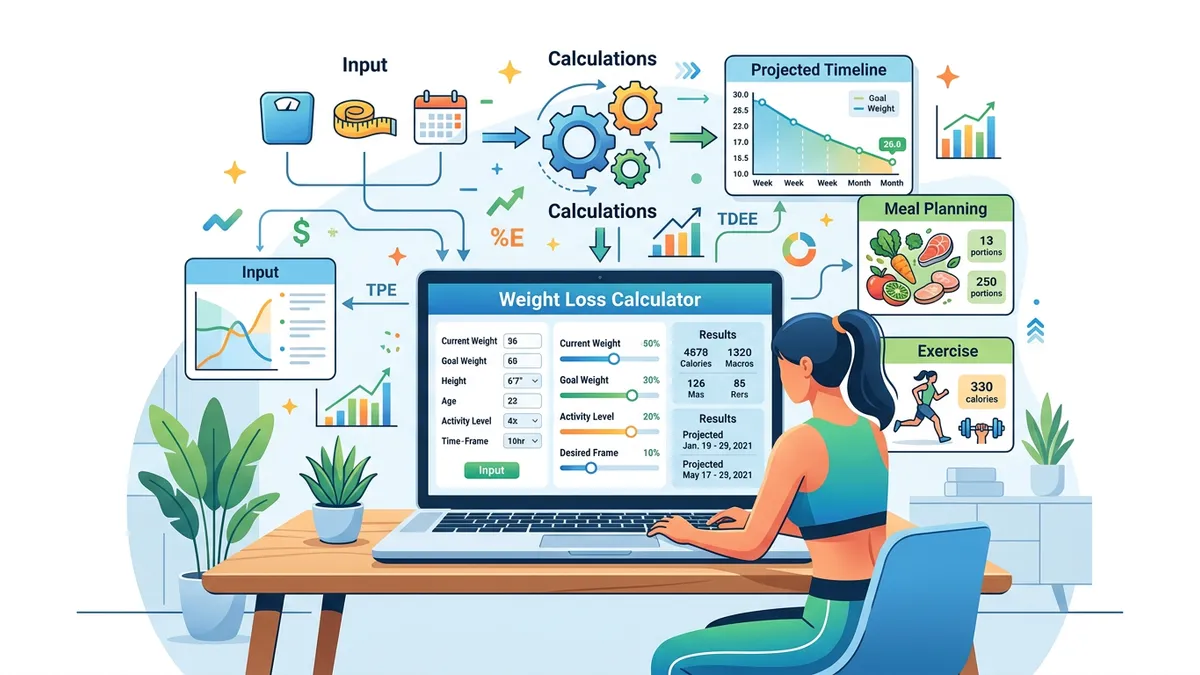 Calorie deficit chart showing relationship between daily deficit and weekly weight loss rate
