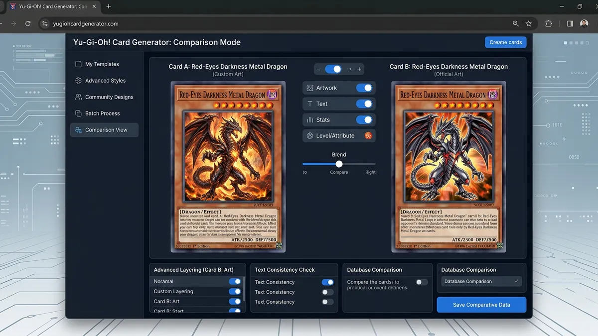 Custom Yu-Gi-Oh card with full art mode enabled showing holographic foil effect
